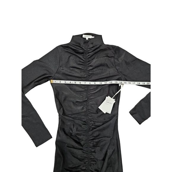 GOOD American High Shine Compression Ruched Mini Dress Sz 2 or M - Picture 11 of 13